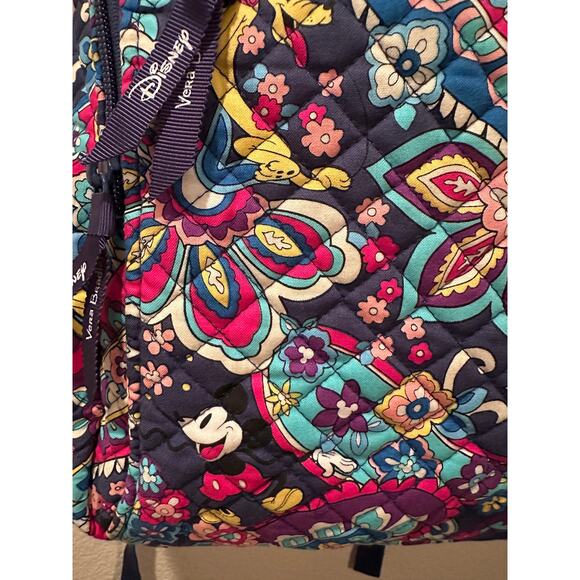 Vera Bradley Disney Sensational Six Paisley Pattern Campus Backpack - Picture 3 of 7